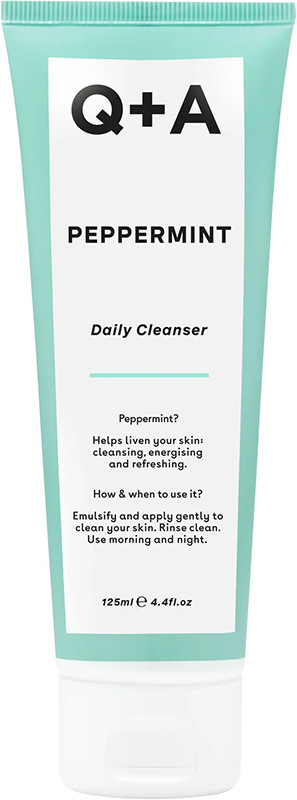 Очищувальний гель для обличчя з м'ятою Q+A, 125 мл на beauty-prof.com Очищувальний гель для обличчя з м'ятою Q+A, 125 мл