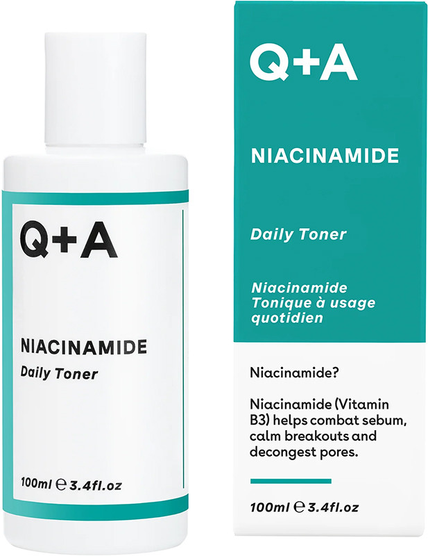 Тонер для обличчя зволожуючий з ніацинамідом Niacinamide Daily Toner Q+A, 100 мл  Фото 2 