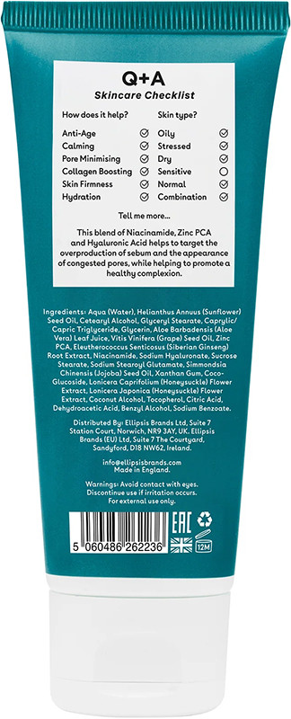 Крем для обличчя зволожуючий Zinc PCA Daily Moisturiser Q+A, 75 мл на beauty-prof.com Фото 2 Крем для обличчя зволожуючий Zinc PCA Daily Moisturiser Q+A, 75 мл Фото 2