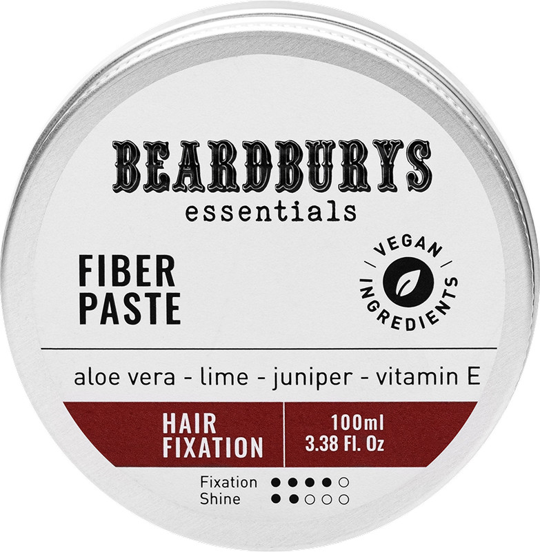 Паста-помада для волосся текстуруюча з волокнами Fiber Essentials Beardburys, 100 мл