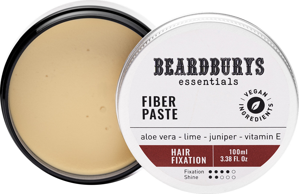 Паста-помада для волосся текстуруюча з волокнами Fiber Essentials Beardburys, 100 мл Фото 2