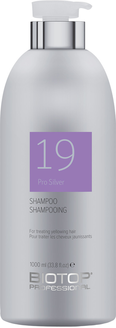 BIOTOP 19 Шампунь антижелтый для волос Pro Silver 1000 мл  Фото 2 