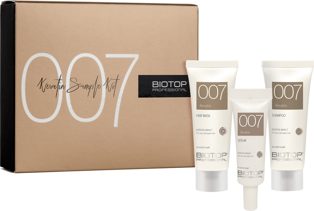 BIOTOP 007 Набор пробников Keratin (20 мл/20 мл/10 мл) 