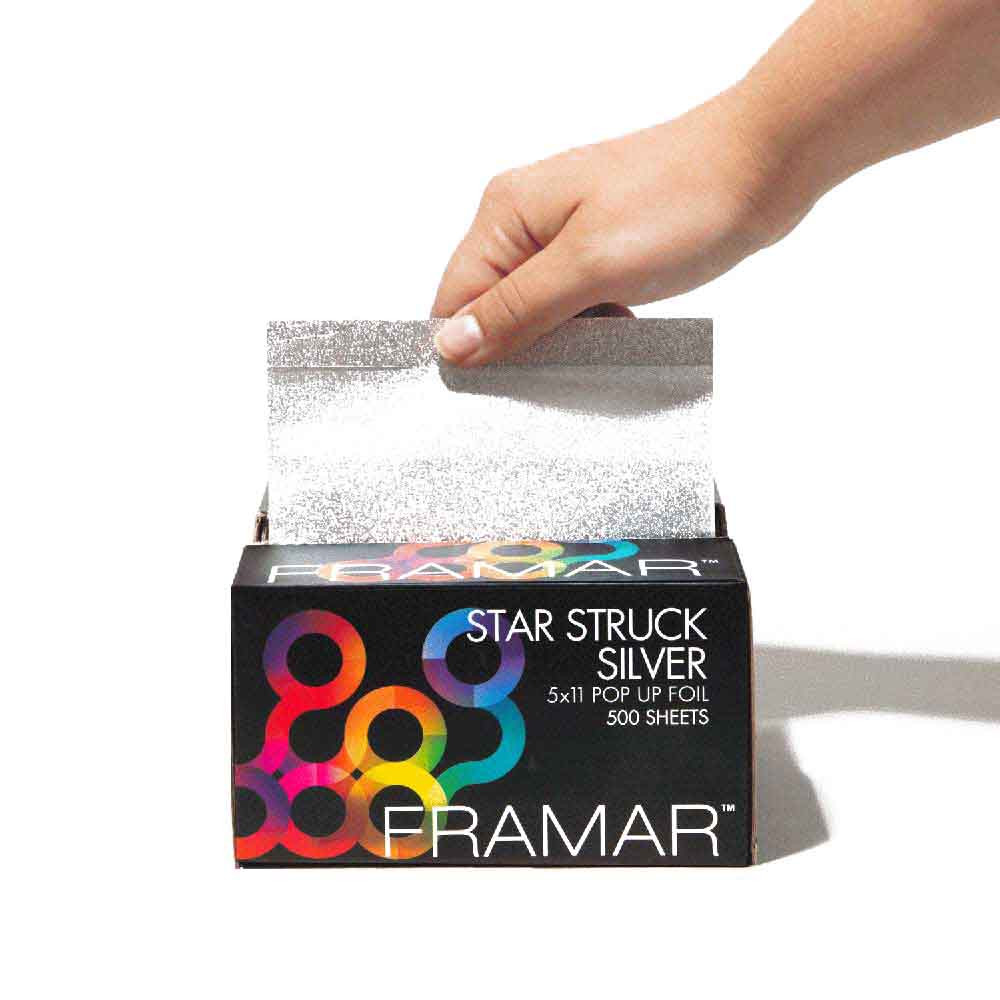 Витяжна фольга з тисненням Star Struck Silver Framar 500 листів 12,5 х 28 см