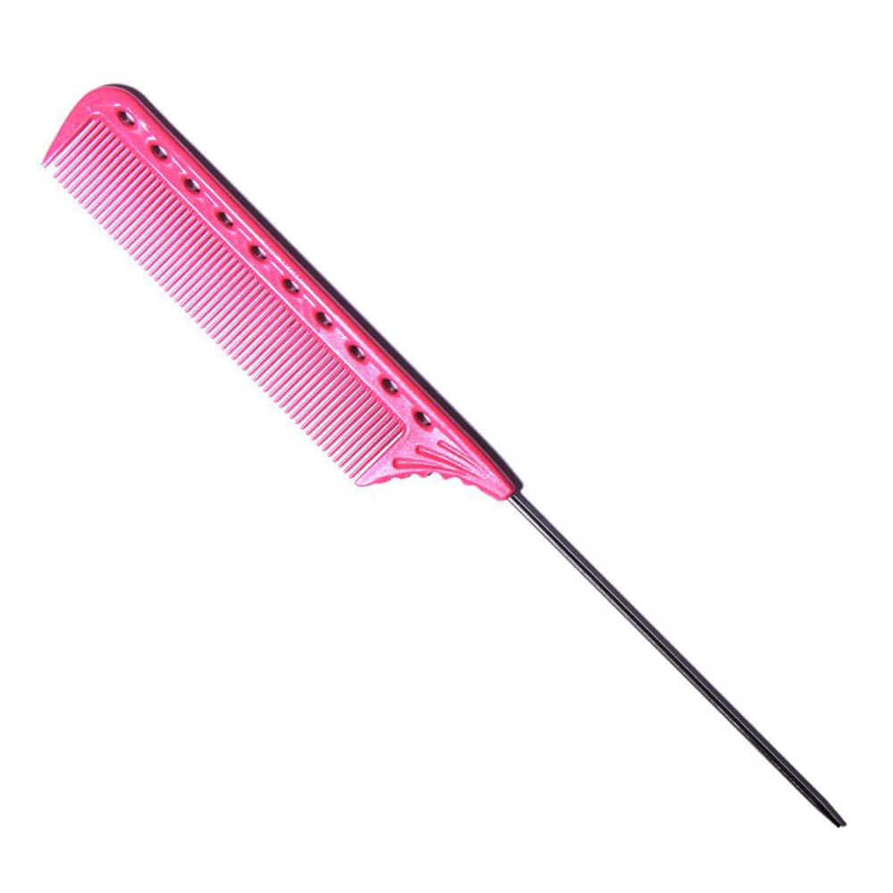 Расческа с металлическим хвостиком YS-102 Pink Y.S.Park