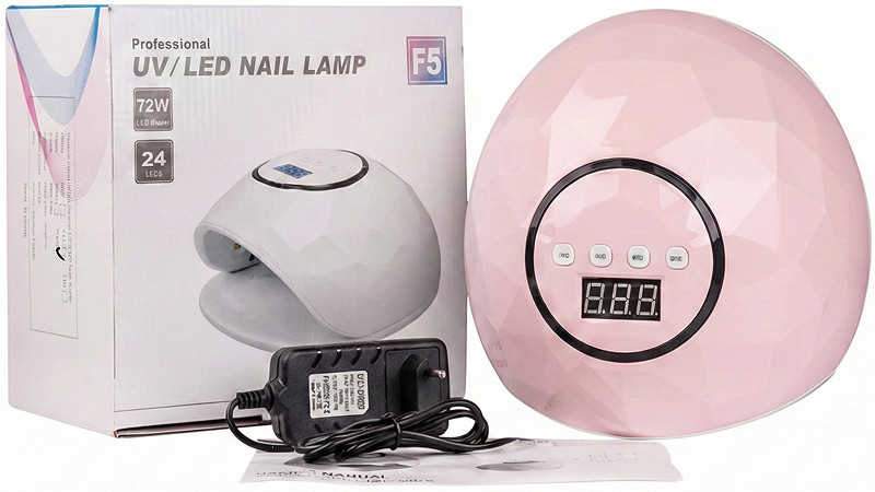 LED/UV Лампа SUN F5 гібридна (з дисплеєм) рожева 72 Вт* на beauty-prof.com Фото 3 LED/UV Лампа SUN F5 гібридна (з дисплеєм) рожева 72 Вт* Фото 3