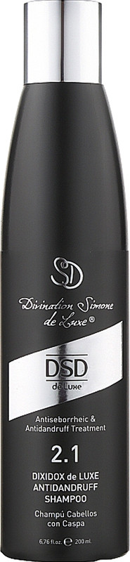 Шампунь против перхоти Antidandruff Shampoo 2.1 DSD DeLuxe, 200 мл 