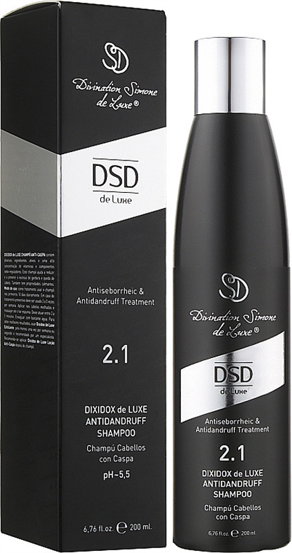 Шампунь против перхоти Antidandruff Shampoo 2.1 DSD DeLuxe, 200 мл Фото 2