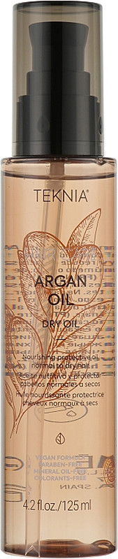 Суха олія для відновлення волосся Teknia Argan Oil Dry Lakme, 125 мл