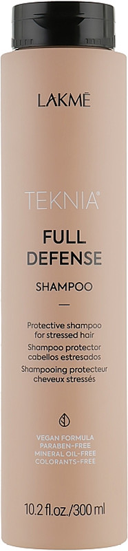 Шампунь для комплексного захисту волосся Teknia Full Defense Shampoo Lakme, 300 мл