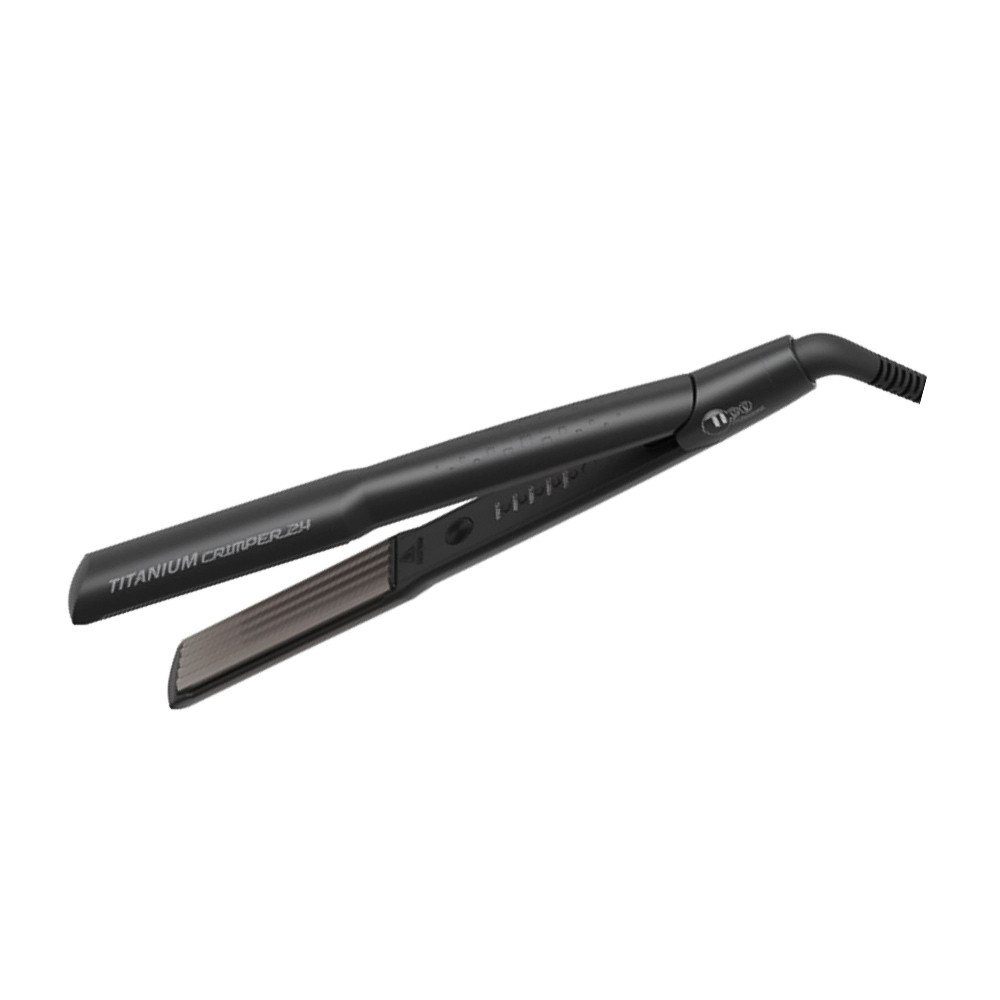 Плойка-гофре черная Professional Titanium Crimper 24 мм 100228 Tico
