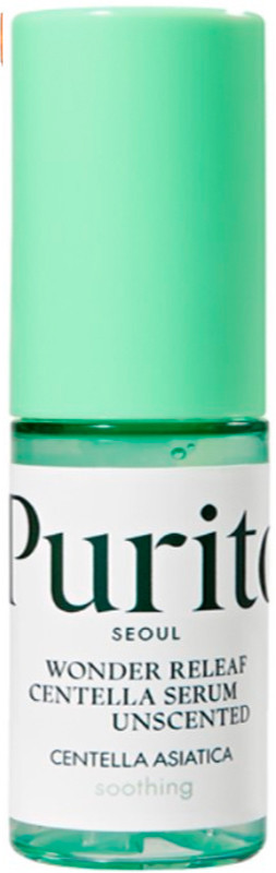 Мініатюра сироватки з центеллою без олій Purito Seoul Wonder Releaf Centella Unscented Serum, 15 мл