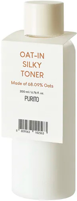 Тонер заспокійливий з водою насіння вівса Purito Oat-in Silky Toner, 200 мл