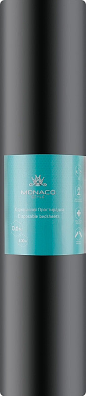 Простирадло чорне 0,6х100м Monaco на beauty-prof.com Простирадло чорне 0,6х100м Monaco
