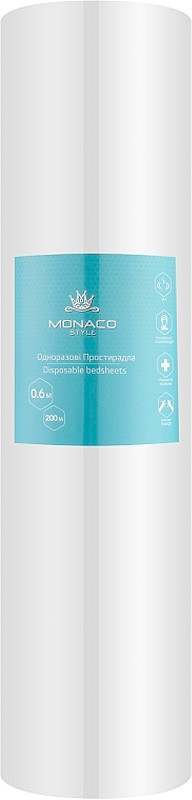 Простирадло біле 0,6х200м Monaco 