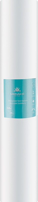 Простирадло біле 0,8х200м Monaco на beauty-prof.com Простирадло біле 0,8х200м Monaco