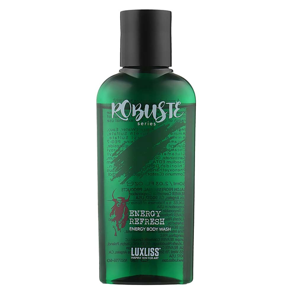 Мужской гель для душа Robuste Energy Body Wash Luxliss, 250 мл 