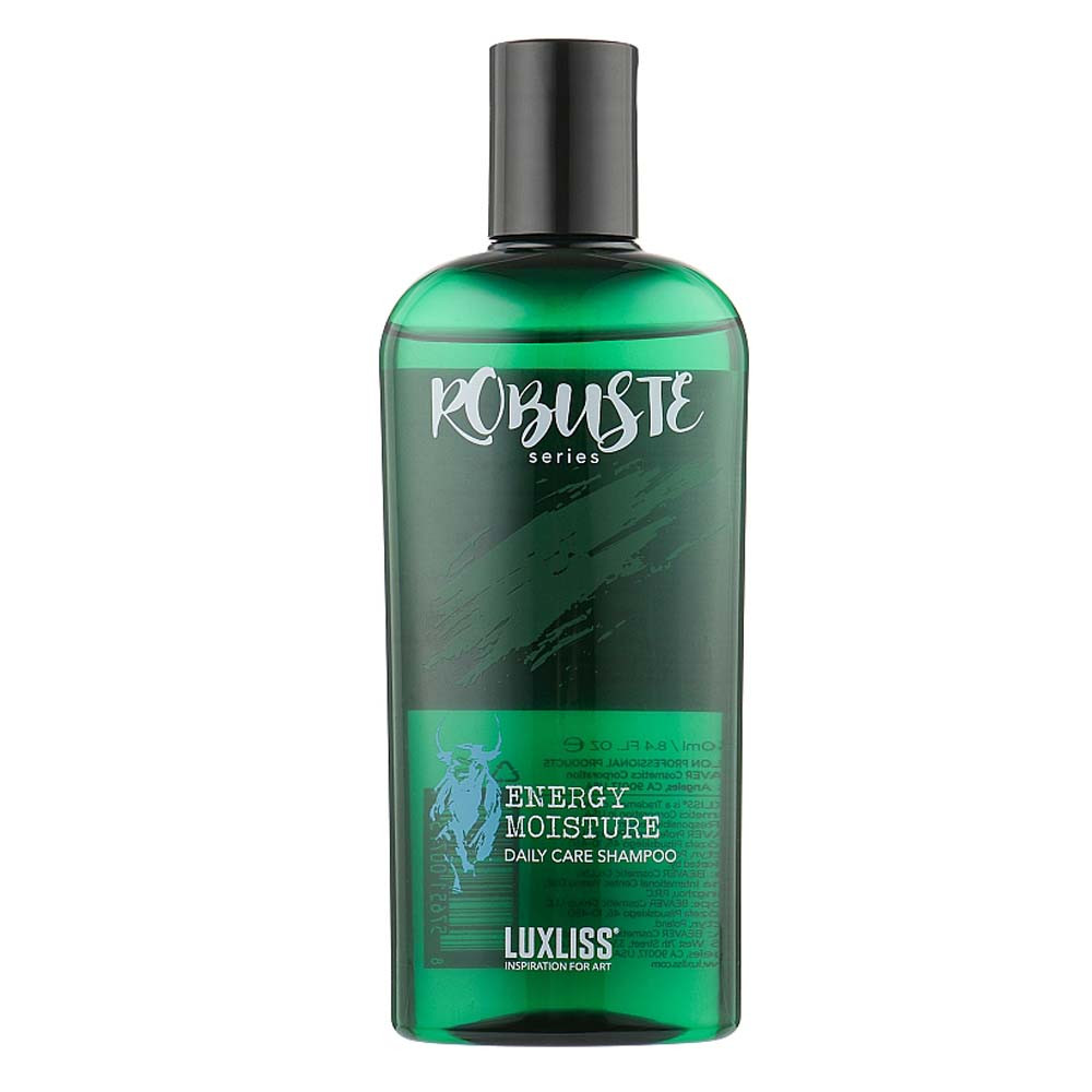 Мужской шампунь для домашнего ежедневного использования Robuste Energy Moisture Daily Care Luxliss, 250 мл