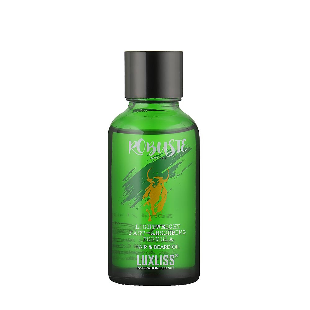 Масло для волос и бороды Robuste Hair & Beard Oil Luxliss, 30 мл