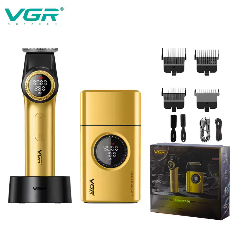Набор 2 в 1 триммер+шейвер GOLD V-977&V-377  VGR