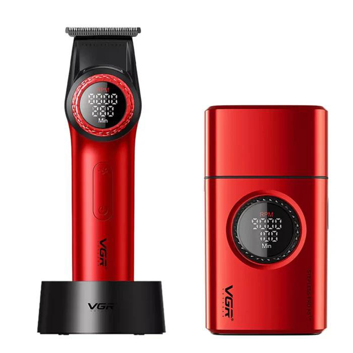 Набір 2 в 1 тример + шейвер RED V-977&V-377 VGR 