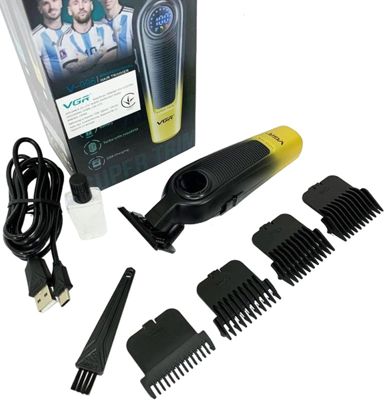Триммер для стрижки (4 насадки) YELLOW V-996 VGR  Фото 2 