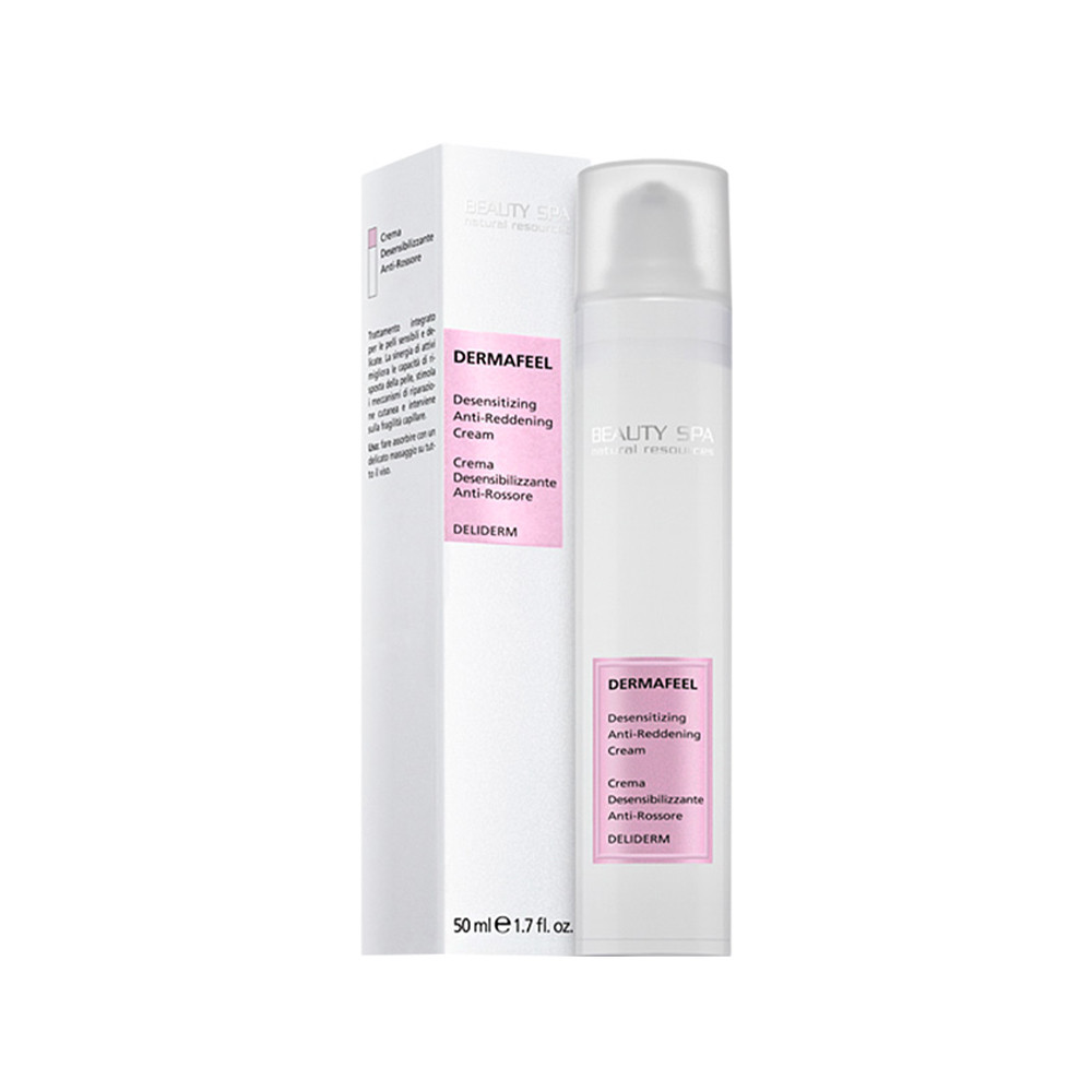 Антикуперозный крем для чувствительной кожи лица с покраснениями SPF 15 Dermafeel Beauty Spa, 50 мл