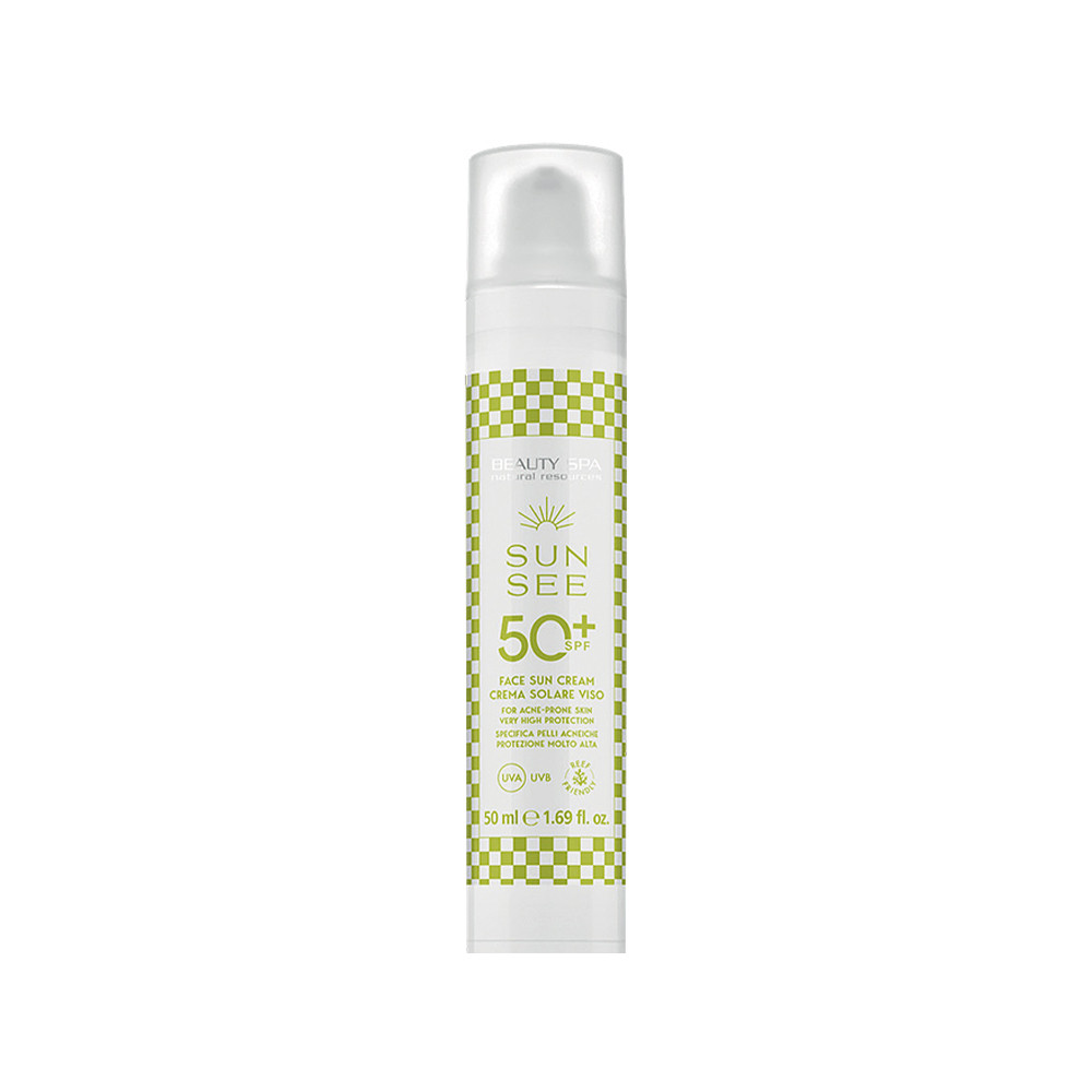Солнцезащитный крем для жирной и комбинированной кожи лица Sun See SPF 50 Beauty Spa, 50 мл