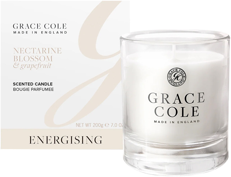 Свеча ароматизированная Nectarine Blossom & Grapefruit Grace Cole, 200 г