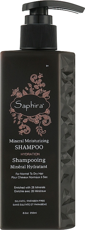 Шампунь для увлажнения волос минеральный Hydration Saphira, 250 мл