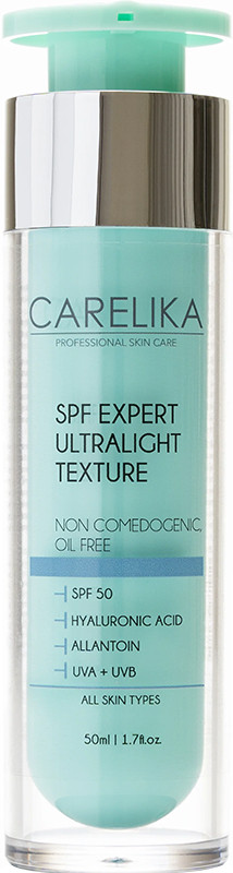 Крем сонцезахисний для обличчя з надлегкою текстурою SPF50 CARELIKA, 50 мл