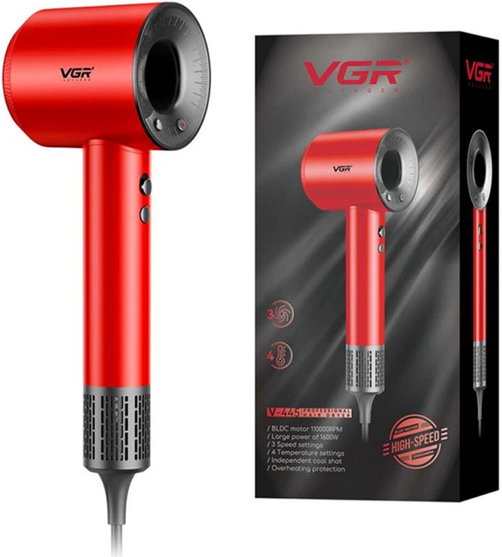 Фен професійний Red V-445 VGR 1600 Вт 