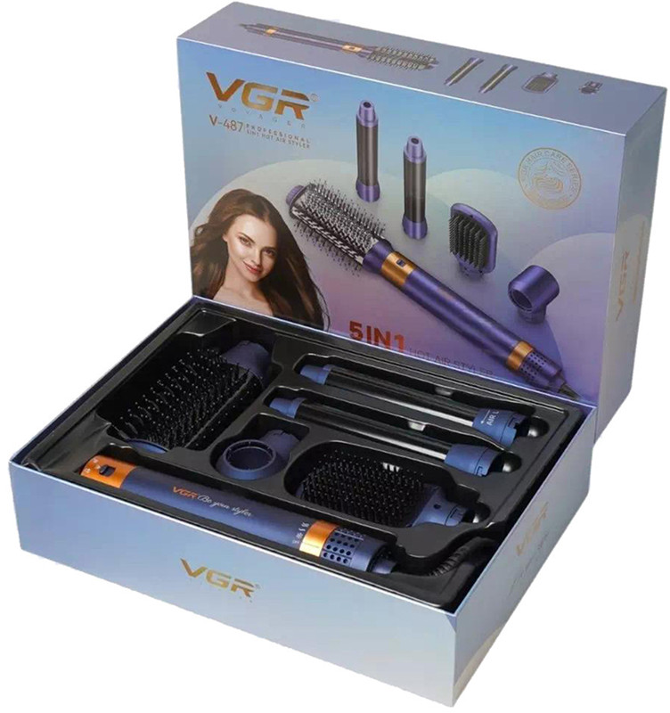 Фэн-стайлер 5 в 1 (5 насадок) Purple V-487 VGR Фото 5