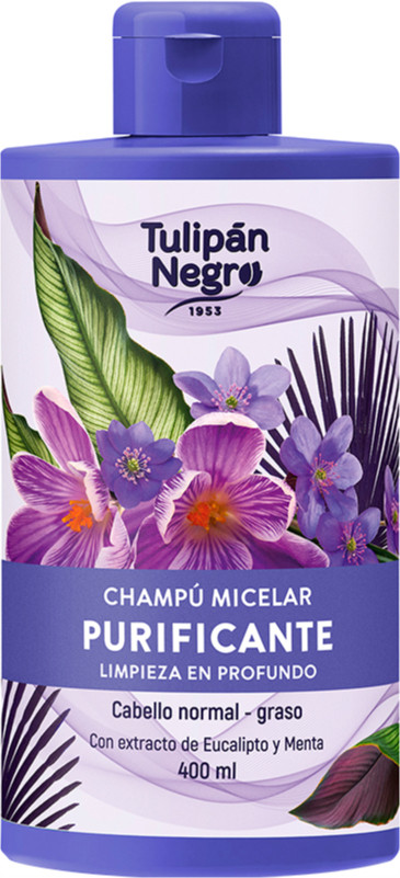 Шампунь мицеллярный очищающий TULIPAN NEGRO, 400 мл