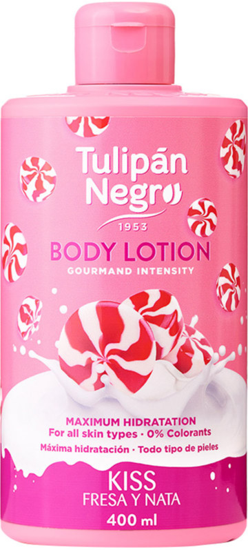 Лосьон для тела Клубничный крем TULIPAN NEGRO, 400 мл