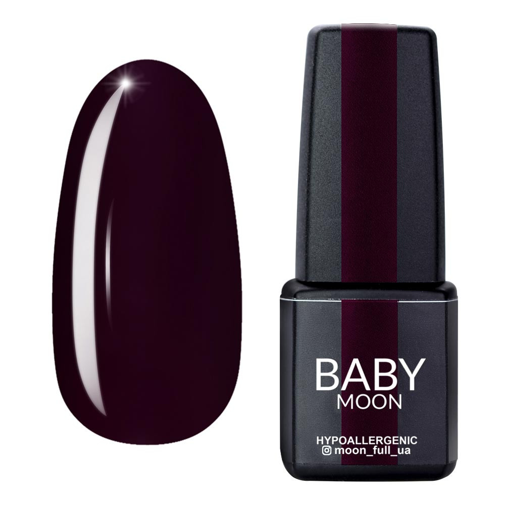 Гель-лак для нігтів Burgundy №10 Baby Moon, 6 мл