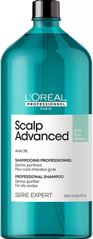 Шампунь очищающий для жирных волос Scalp Advanced L’Oreal Professionnel Paris, 1500 мл