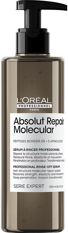 Сироватка для молекулярного відновлення структури пошкодженого волосся Absolut Repair Molecular L’Oreal Professionnel, 250 мл