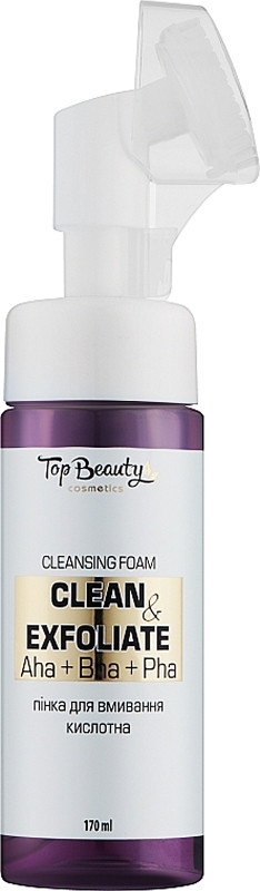 Пенка для умывания кислотная с экстрактом черники Top Beauty, 170 мл