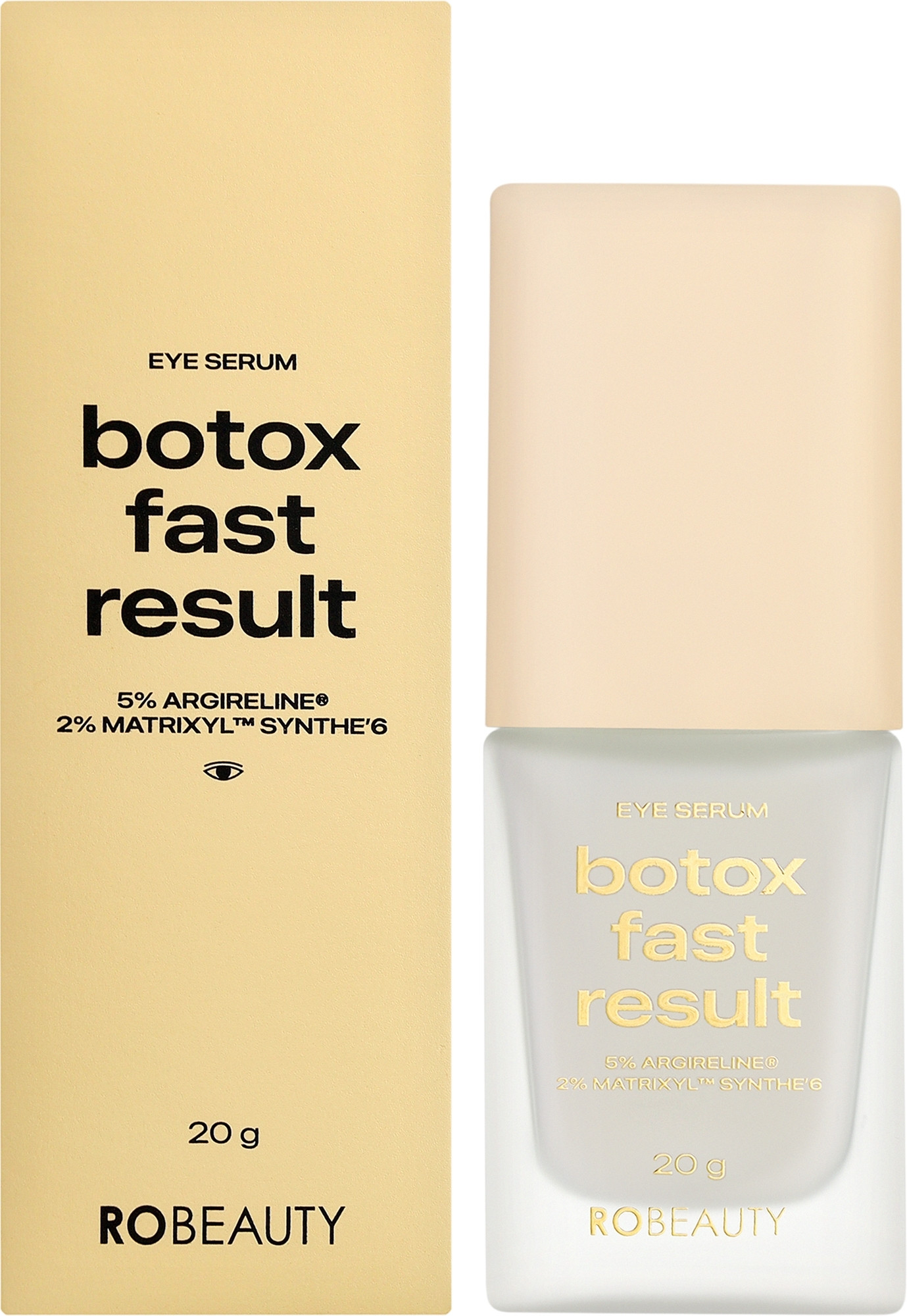 Сыворотка-заменитель ботокса под глаза Botox Fast Result Eye Serum RoBeauty, 20 мл на beauty-prof.com Фото 2 Сыворотка-заменитель ботокса под глаза Botox Fast Result Eye Serum RoBeauty, 20 мл Фото 2