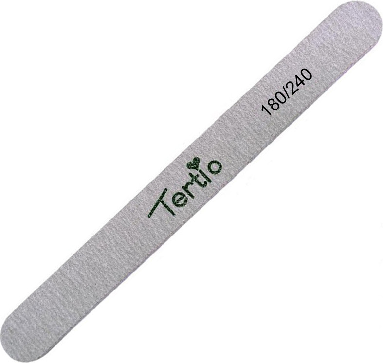 Пилка для нігтів пряма Tertio, 180/240