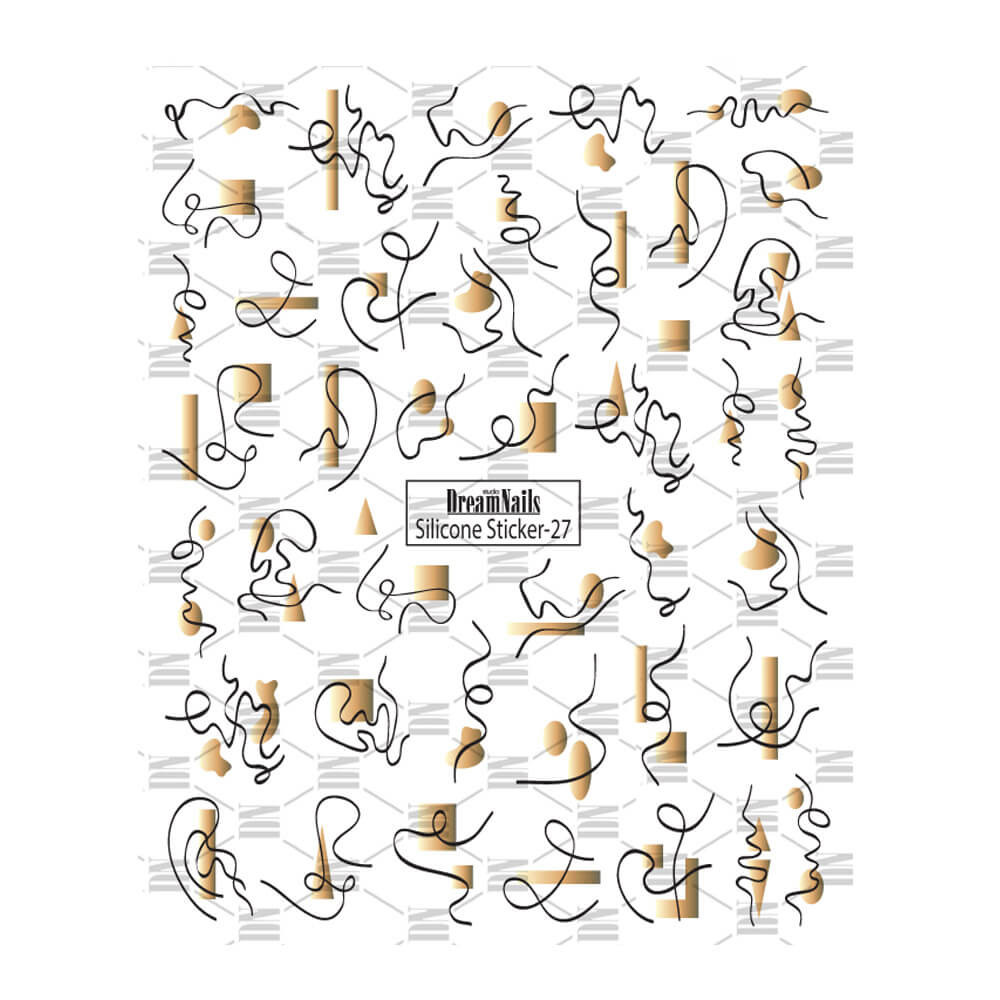 Наклейки для ногтей Silicone Sticker 27