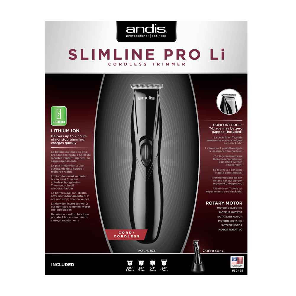 Тример для стрижки D8 Slimline Pro Li Black Andis  Фото 5 