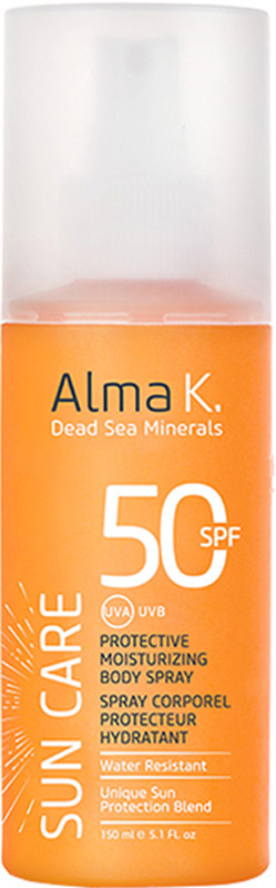 Спрей солнцезащитный увлажняющий для тела SPF50 Alma K, 150 мл
