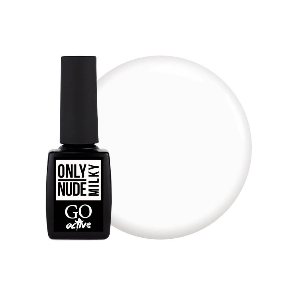 Гель-лак д / ногтей Gel Polish GO ACTIVE Only Nude Milky 10ml, ON 01