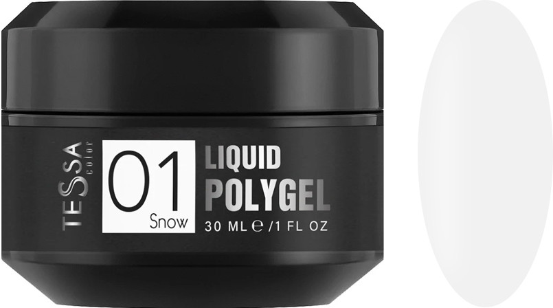 Рідкий полігель Liquid Polygel № 01 Snow Tessa, 30 мл
