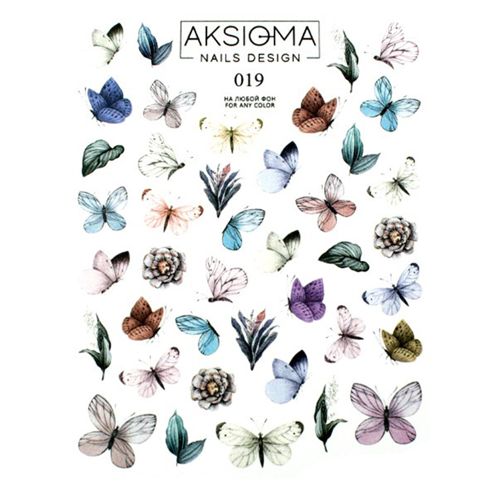 Слайдер-дизайн для ногтей 019 Aksioma