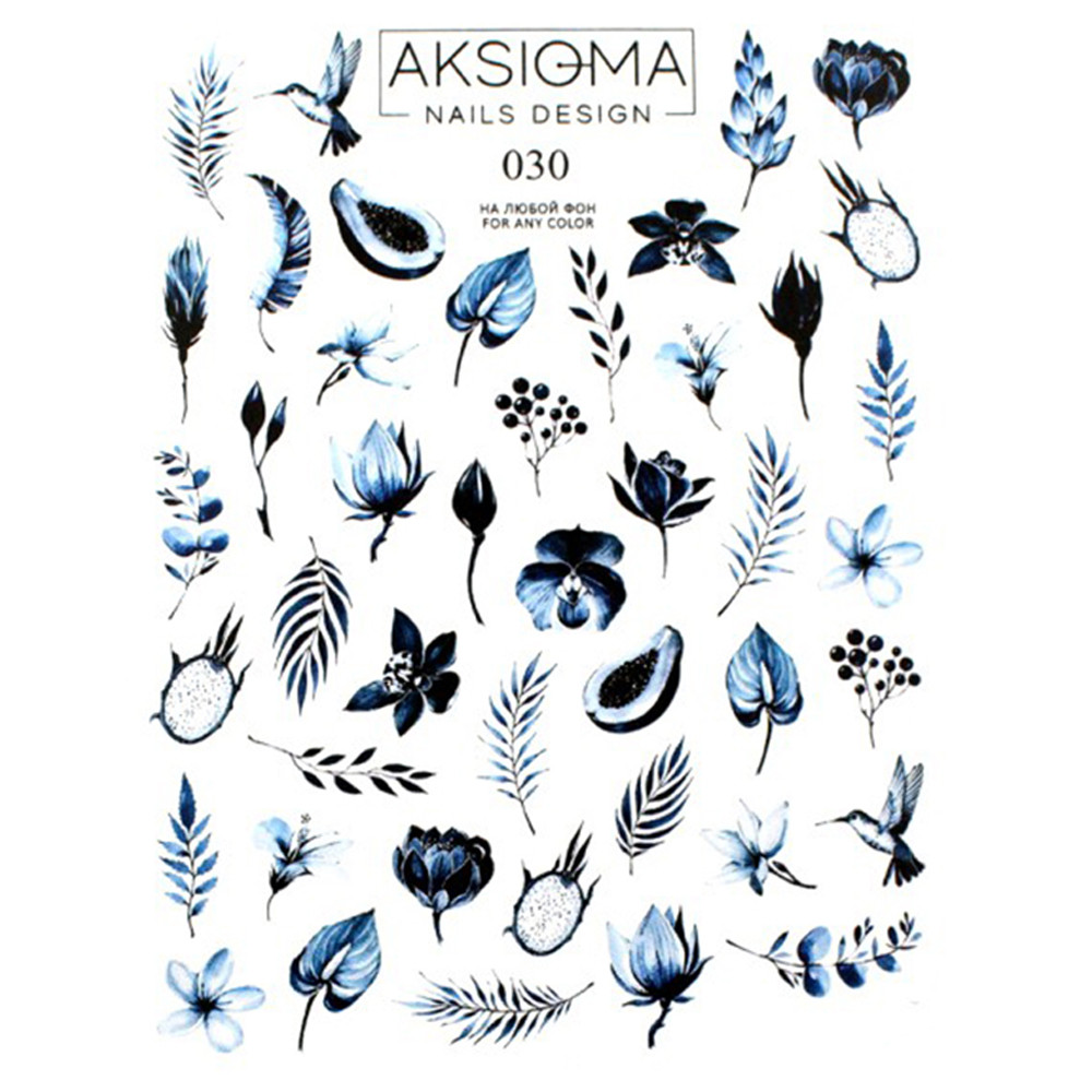 Слайдер-дизайн для ногтей 030 Aksioma