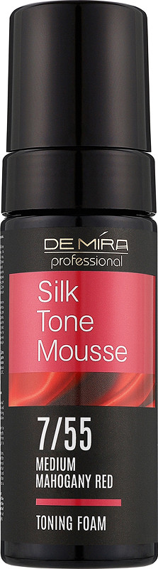 Тонирующая пенка для волос 7/55 Silk Tone Mousse DEMIRA Professional, 120 мл