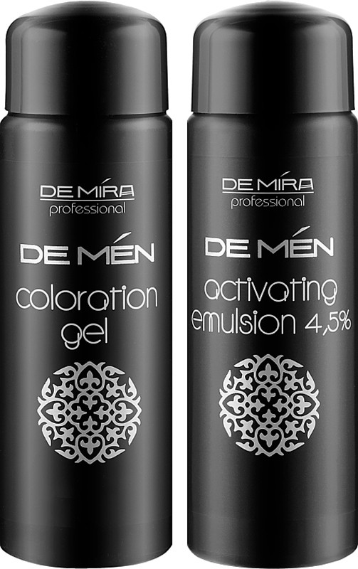 Система для камуфляжа седины волос и бороды 5/0 DeMen Barber Color DEMIRA Professional, 2х60 мл  Фото 2 